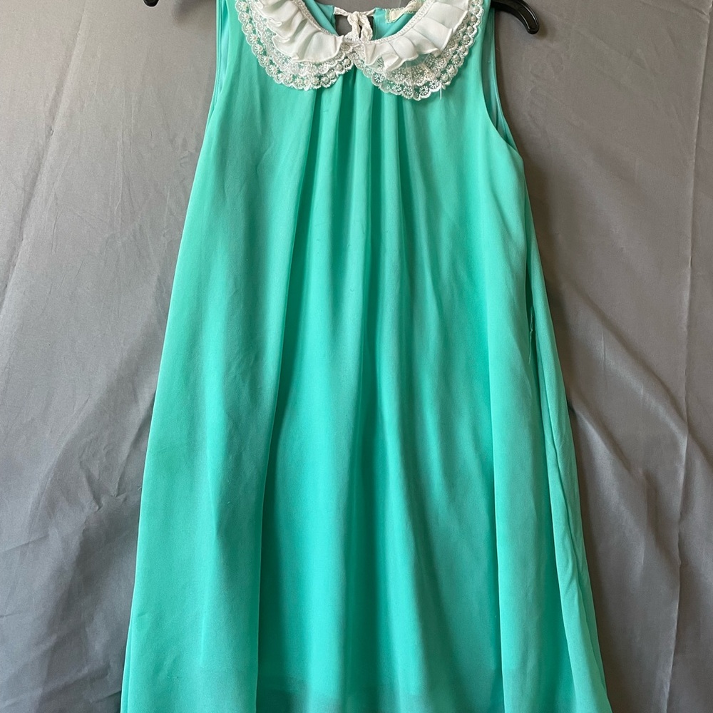 Teal girls dress